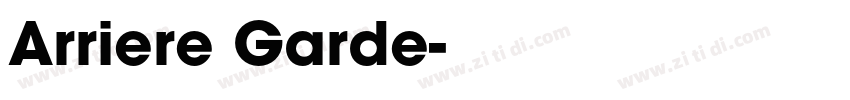Arriere Garde字体转换